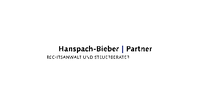 Hanspach-Bieber und Partner mbB - Rechtsanwalt und Steuerberater